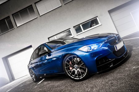 BMW f30 Tuning синяя