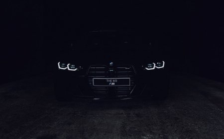 Фары БМВ g30 в темноте