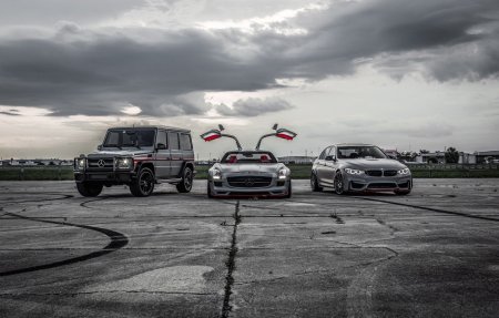 Мерседес Гелик и БМВ