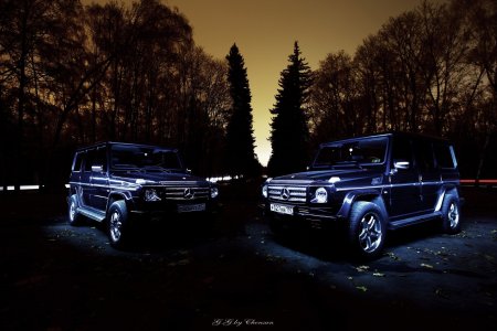 Мерседес Гелик и бандиты