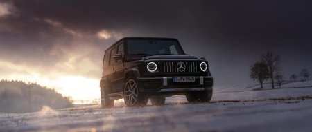 Мерседес g63 AMG ночью