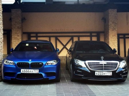 БМВ е60 и Мерседес 211
