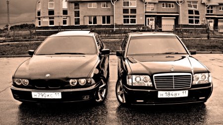 БМВ е39 и Мерседес w140