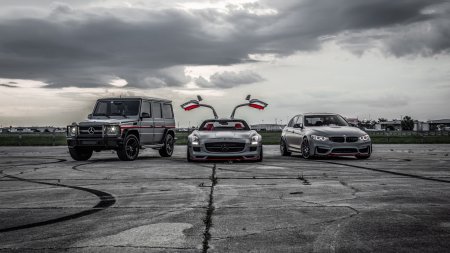 Мерседес Гелик и БМВ