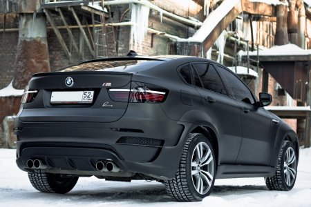 BMW x6m черный матовый
