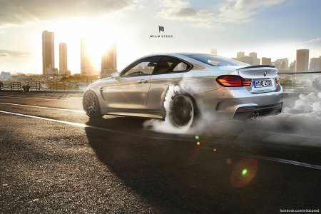 BMW m5 бёрнаут