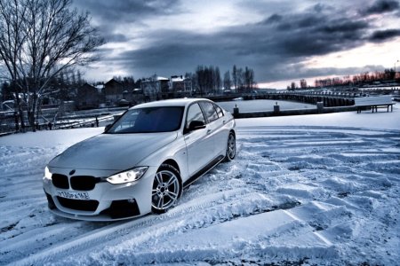 BMW 5 f30 зима