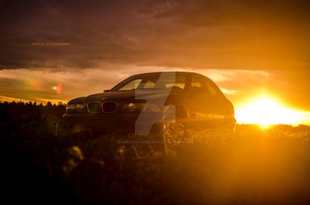 БМВ е39 на закате