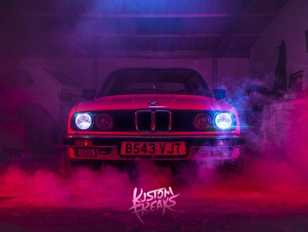 BMW e34 неон на телефон