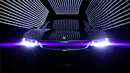 Неоновая BMW