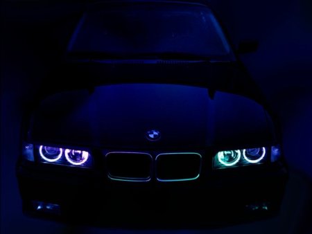 БМВ е39 с неоновой подсветкой