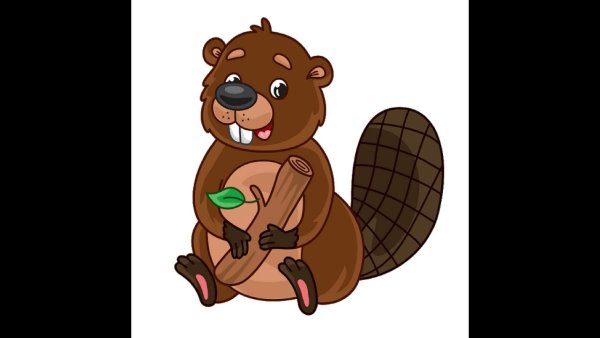 Бобер мультяшный
