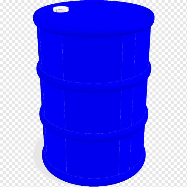 Бочки металлические на прозрачном фоне