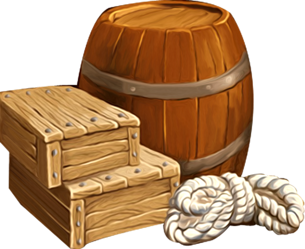 Бочка мультяшная