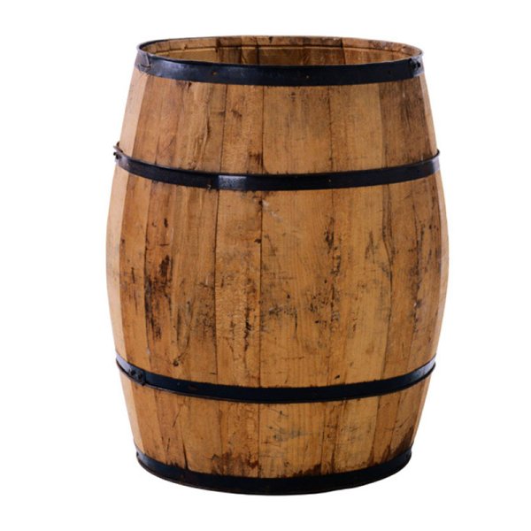 Открытая деревянная бочка