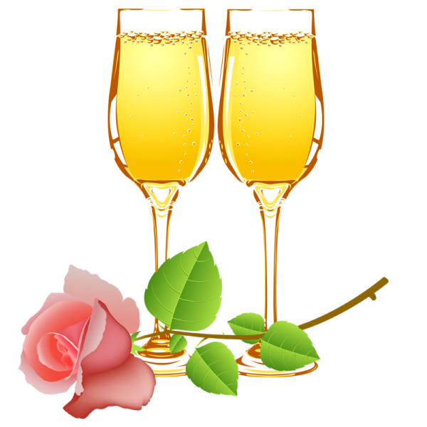 Стикеры с фужерами