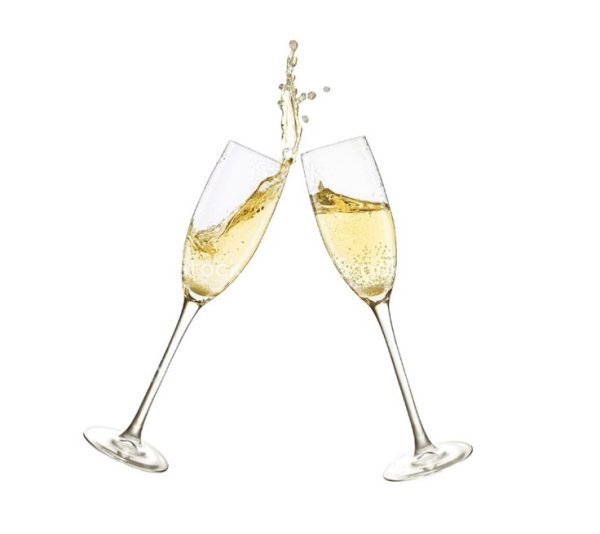 Шампанское в бокале