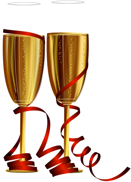 Новогодние бокалы для шампанского