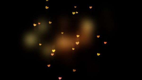 Боке на черном фоне для фотошопа