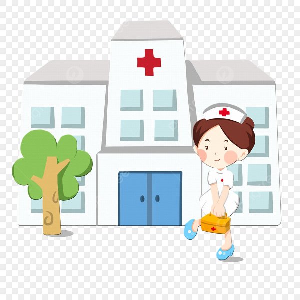 Больница для детей на прозрачном фоне