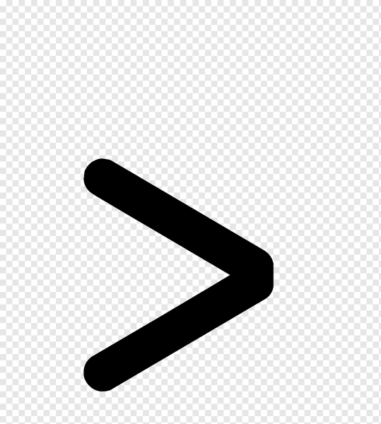 Знак меньше