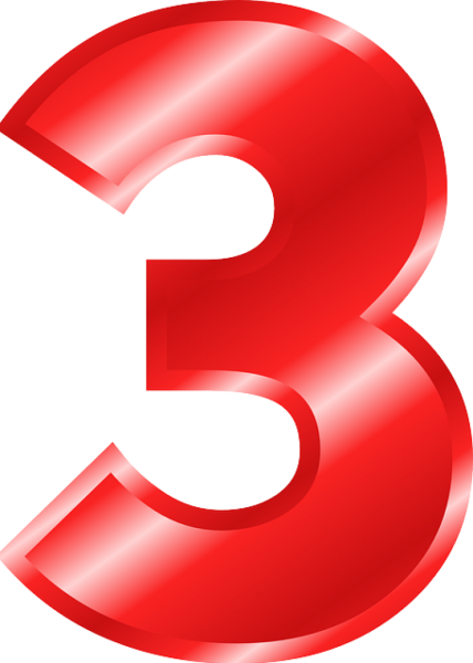 Красивые красные цифры