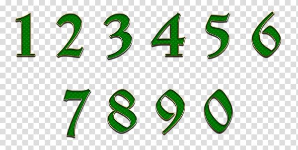 Зеленые цифры