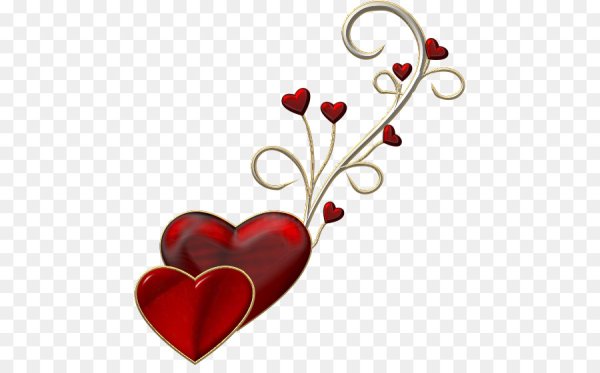 Сердечки для презентации на прозрачном фоне