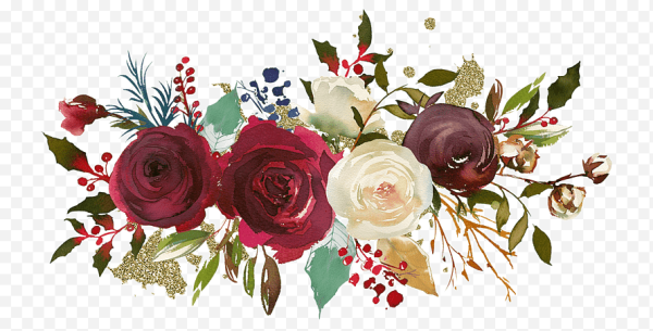 Бордовые цветы на белом фоне