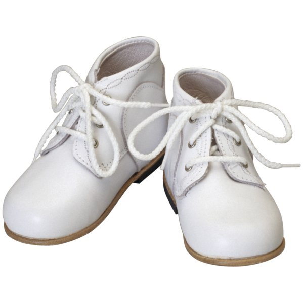 Детская обувь на прозрачном фоне