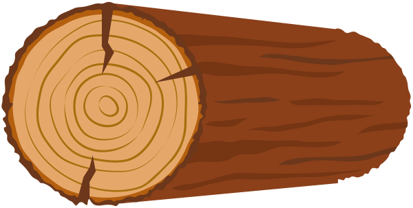 Бревно нарисованное