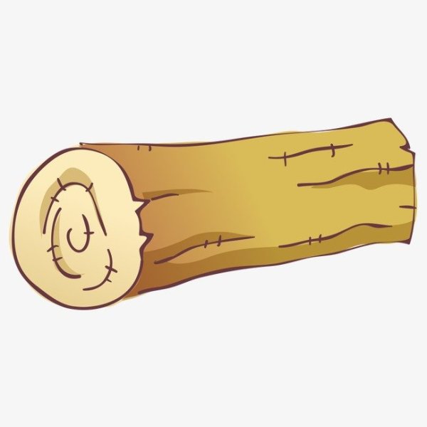 Бревно мультяшное