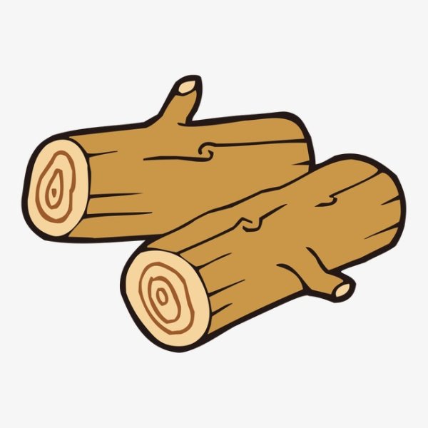 Бревно мультяшное