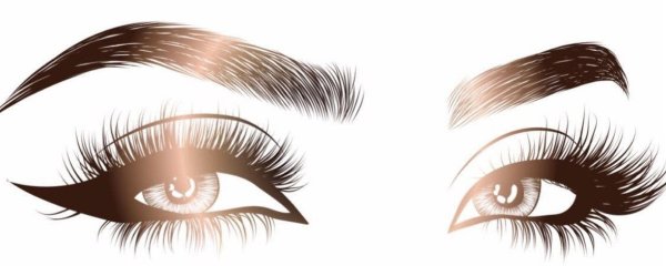 Глаз с ресницами на прозрачном фоне