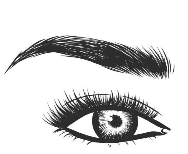 Брови силуэт