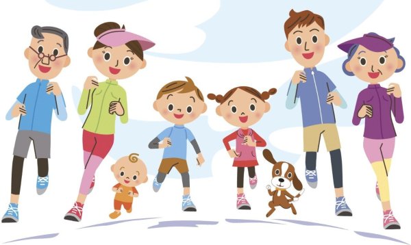 Спортивные дети на прозрачном фоне