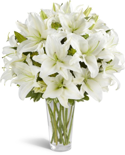 Бузин. Букет белых лилий