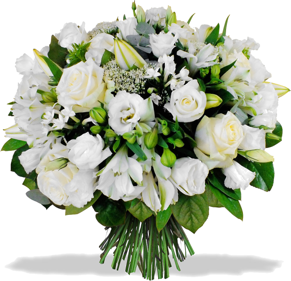 Красивый букет из белых цветов