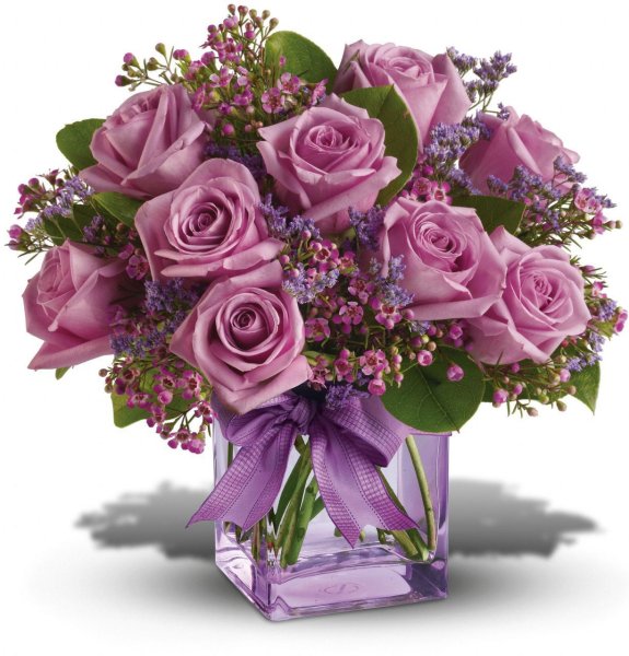 Стикеры с букетами сиреневых роз