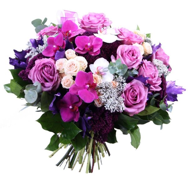 Сиреневые цветы букет