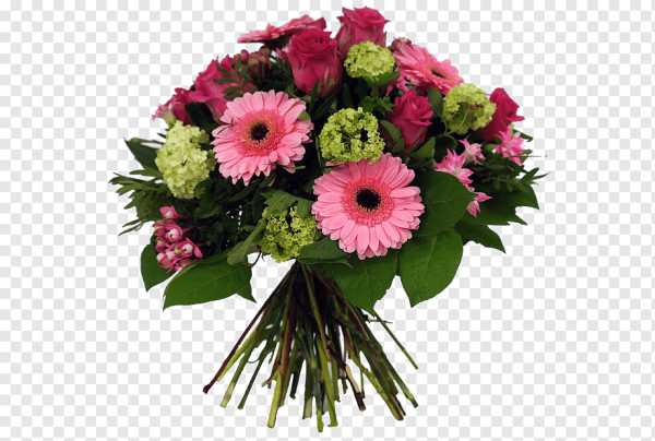 Букеты вид сверху Гербера