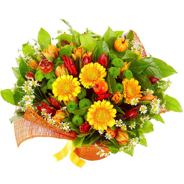 Яркий букет цветов