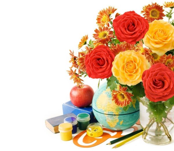 Цветы учителю на день учителя