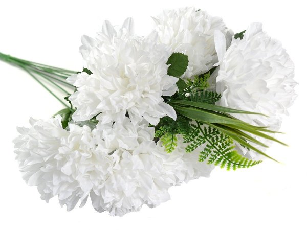 Букет белых хризантем