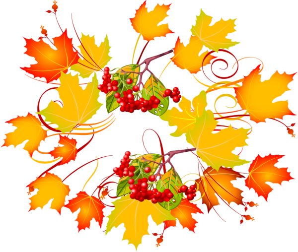 Клипарт осень на прозрачном фоне