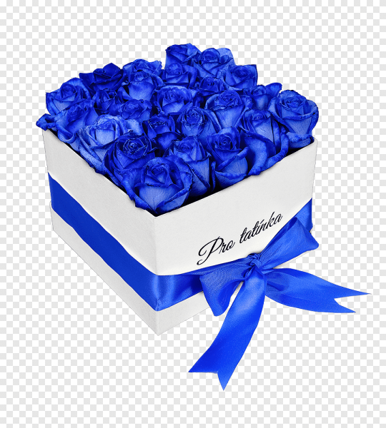 Подарок синего цвета