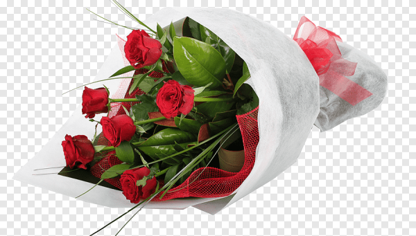 Букет роз лежит