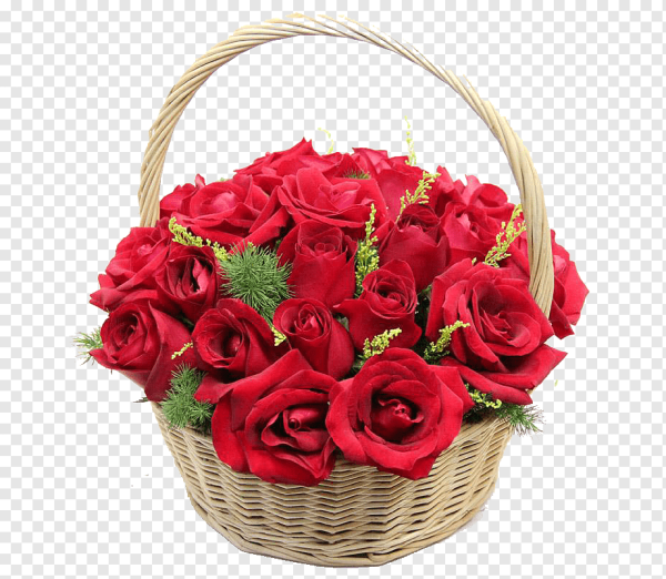 Корзинка с розами