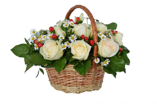 Букет в корзинке