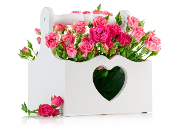 Букеты в коробках